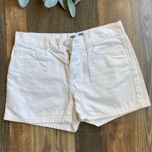 Old navy white jean shorts girls size 10